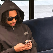 Load image into Gallery viewer, Lymited.Clst Boxy Zip-Up Hoodie